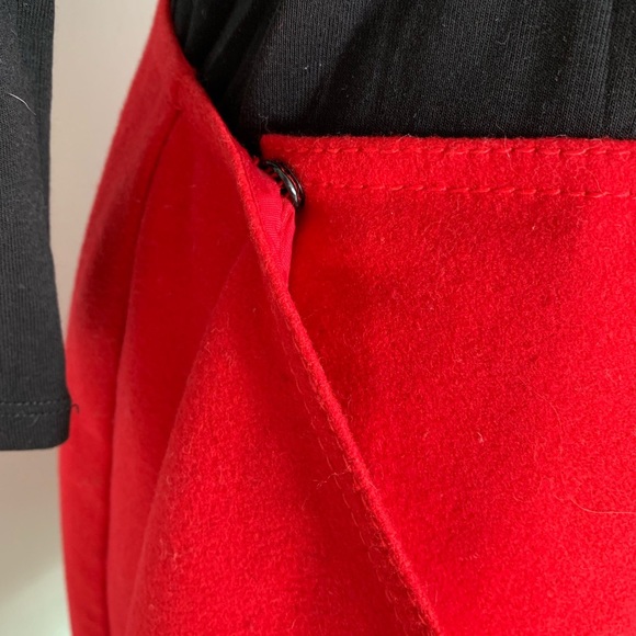 The Limited Red Wool Wrap Skirt Size 8 - Picture 6 of 8